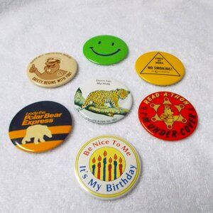 Assortment of 70s style pins
